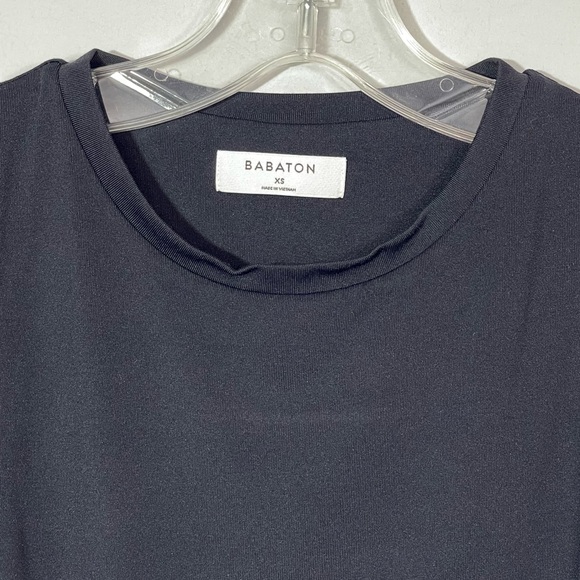 ARITZIA Babaton Contour Crew Bodysuit Muscle High Neck Black Size XS Minimalist - Picture 8 of 16